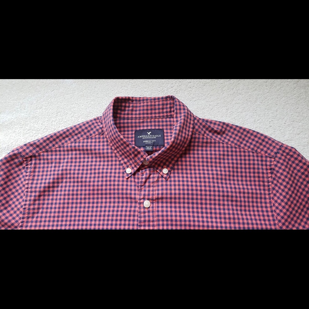 American Eagle Men’s Seriously Soft Classic Fit Casual Shirt